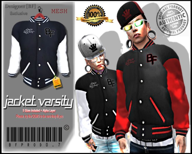 [BuFu]Prod0.7_Male_Jacket Varsity / Navy Blue-White