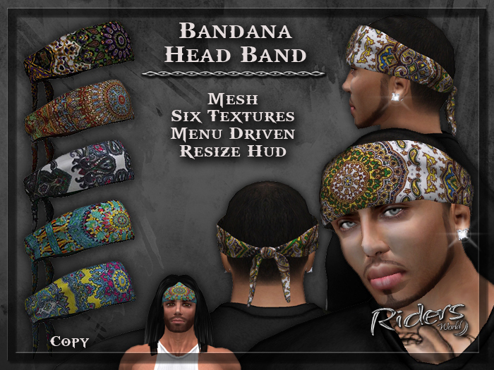 Riders Bandana (Head Band Wrap) - Kaleidoscope 