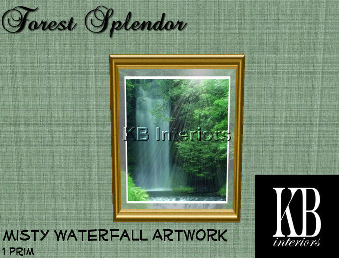 Misty Waterfall Artwork