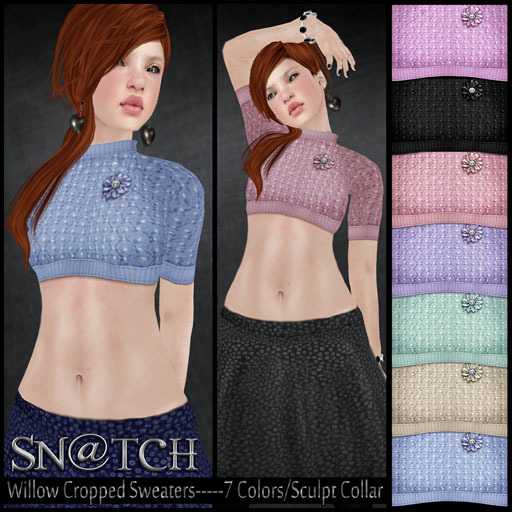 :::Sn@tch Willow Shortie Sweaters:::