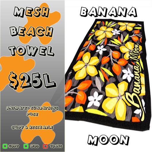 Mesh Beach Towel - Banana Moon