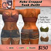 Neko Cropped Tank Outfit
