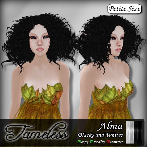 Tameless Hair Alma (petite) - Blacks and Whites