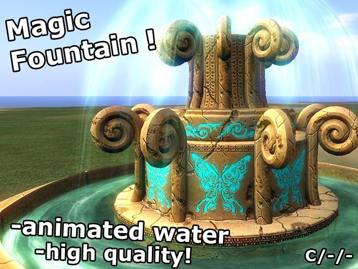 Leev Magic Fountain - Waterfall Statue [PARTIAL MESH]