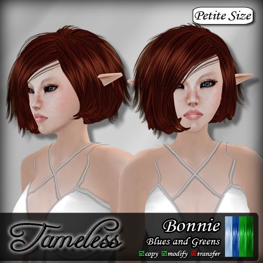 Tameless Hair Bonnie (petite) - Blues and Greens