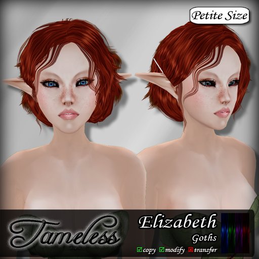 Tameless Hair Elizabeth (petite) - Goths