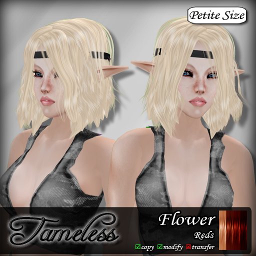 Tameless Hair Flower (petite) - Reds