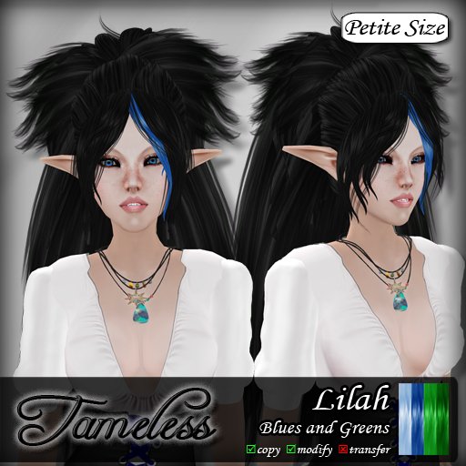 Tameless Hair Lilah (petite) - Blues and Greens