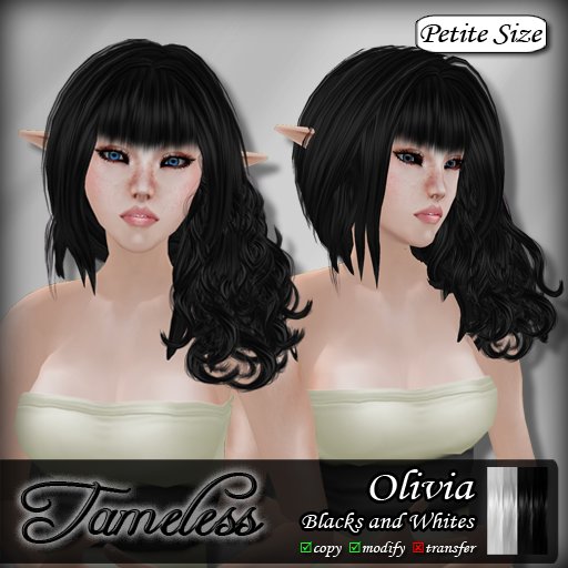 Tameless Hair Olivia (petite) - Blacks and Whites