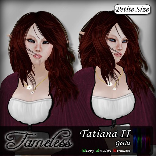 Tameless Hair Tatiana II (petite) - Goths