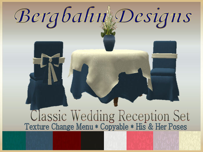 Second Life Marketplace - Classic Wedding Reception Set*