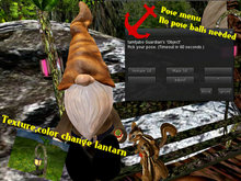 (TC)Gnome Chipmunk Bench 2 poses(lantarn change option)