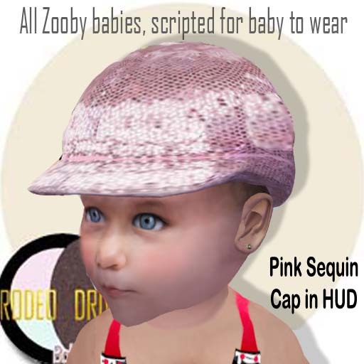 Zooby Pink Sequin Cap