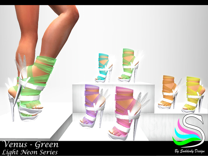 Suddenly Desing - Venus High Heels (GREEN)