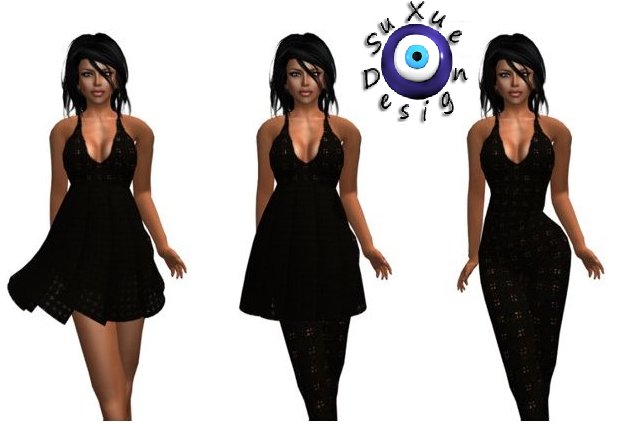 ! " Su Xue " Mod 74 Dress Resize BLACK PROMO
