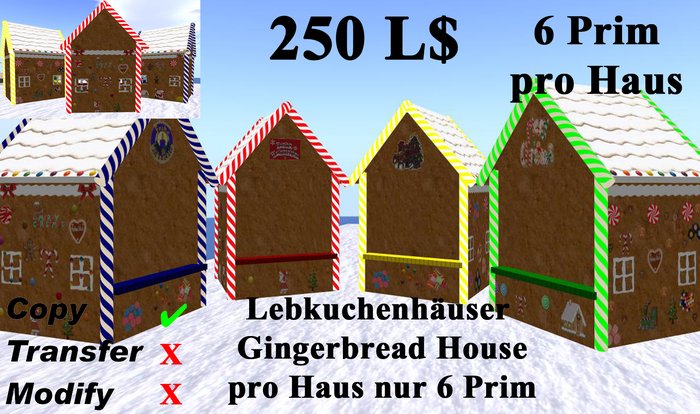 Gingerbread House / Lebkuchenhaus (Mesh)