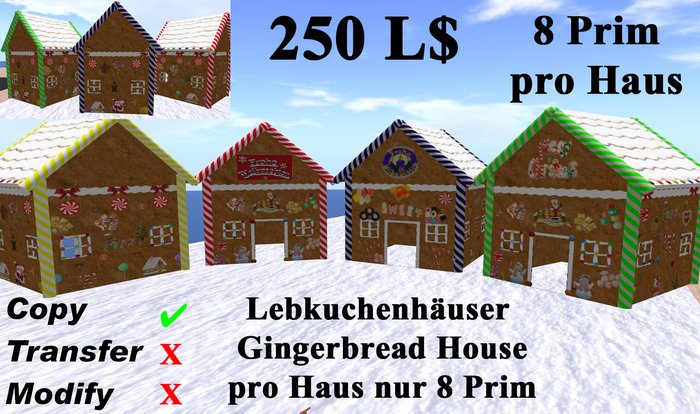 Gingerbread House / Lebkuchenhaus (Mesh)
