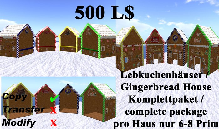 Gingerbread House / Lebkuchenhaus (Mesh)