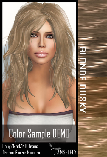 COLOR SAMPLE*~*Damselfly*~*Lux Blonde Dusky