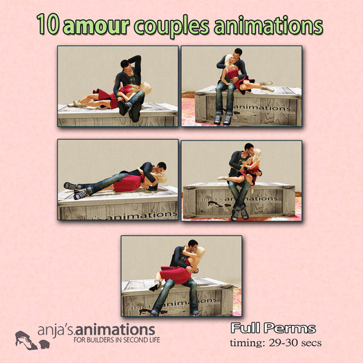 (For Builders) 10 Full Perms Amour Couples - Animations