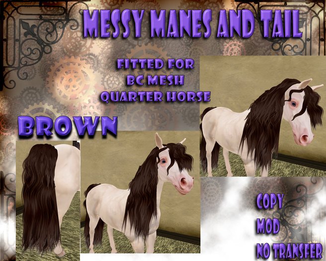 *SC* Messy Manes & Tails Brown