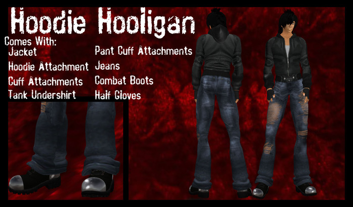 @~VooDoo Rose~@ Hoodie Hooligan