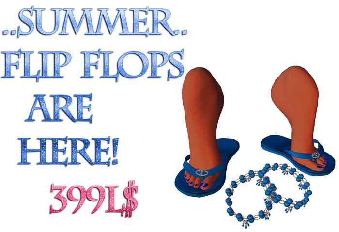 Blue Flip Flop Foot Scripted