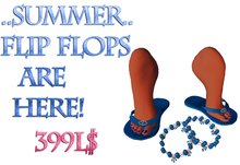 Blue Flip Flop Foot Scripted