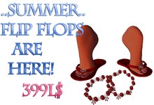 Red Flip Flop Foot Scripted