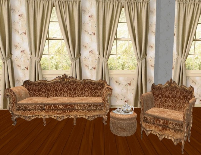 Victorian Baroque Sofa & Chair Set tagElderglen