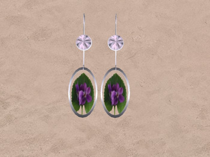 Violet earrings