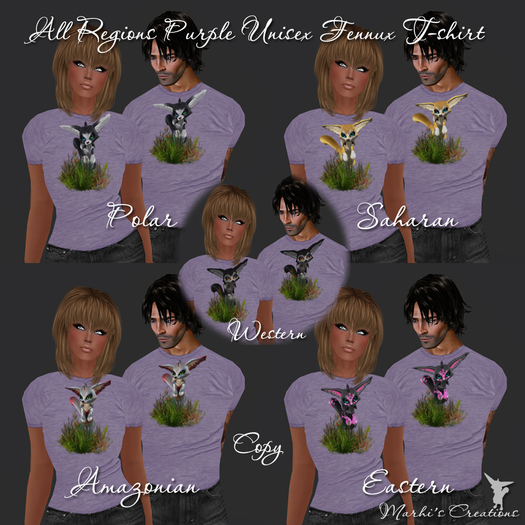 Purple FatPack Unisex T-shirts with all 5 Regions PROMO!