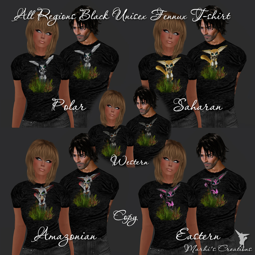 Black FatPack Unisex T-shirts with all 5 Regions PROMO!
