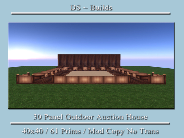 DS ~ 30 Panel Outdoor Auction House - Unpack