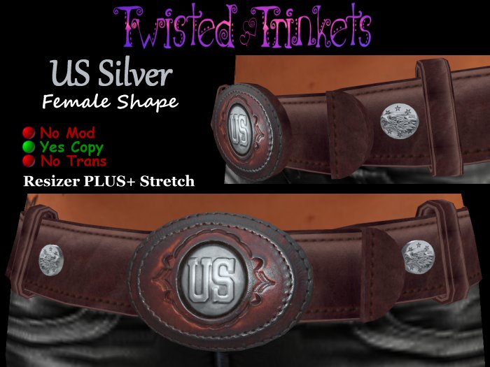 US SIlver Belt (female)