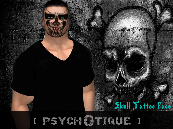 Skull Tattoo Face