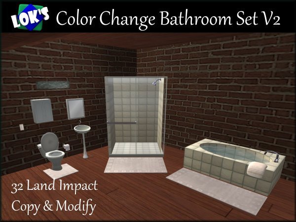 *Lok's* Classic Bathroom Set V2 (Color Change)