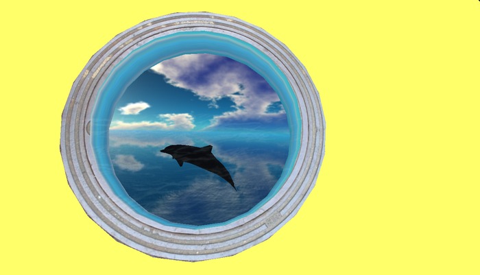 BlueSky Porthole with Dolphin