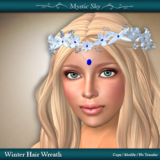 ~Mystic Sky~ Winter Hair Wreath