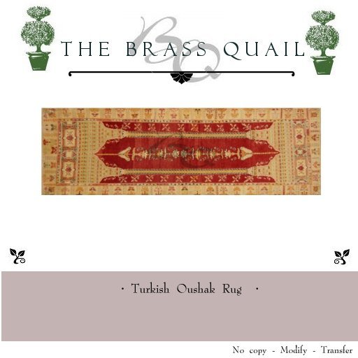 · Turkish Oushak II Rug ·
