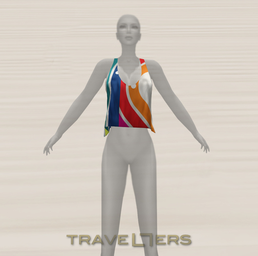 TRAVELLERS F// LOOSE VEST // MESH (Map)
