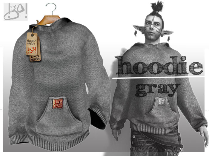 !gO! Men's Hoodie *gray*