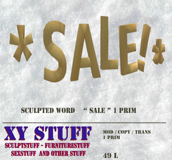 WORDSCULPT SALE