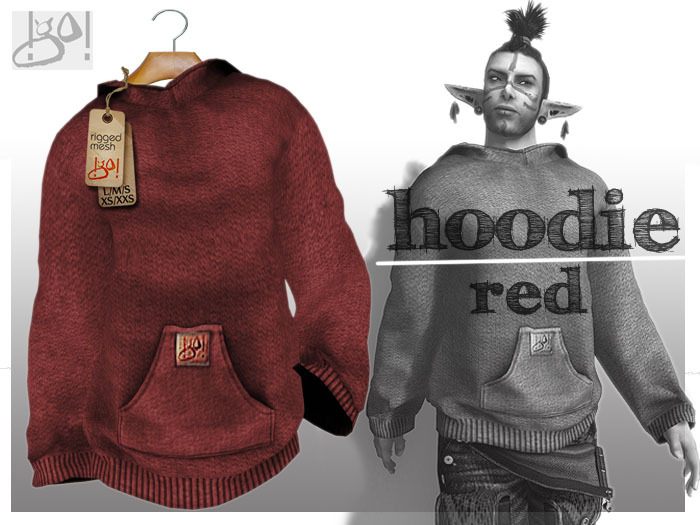 !gO! Men's Hoodie *red*