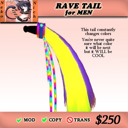 Neko Rave Tail -  Guyz 