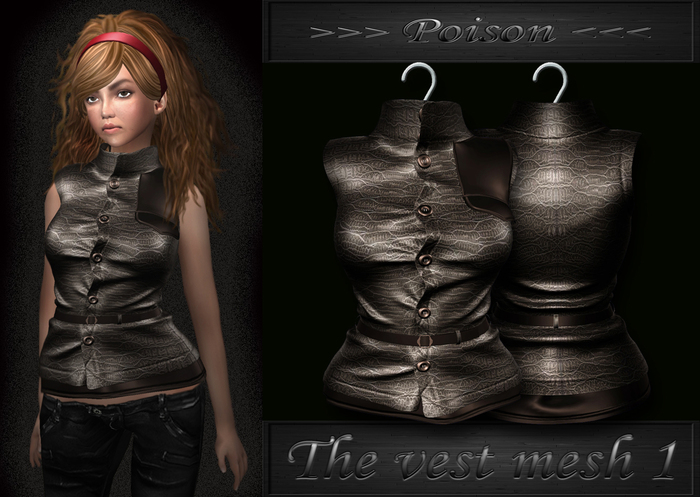 >>>Poison<<< THE VEST MESH_1_FEMALE