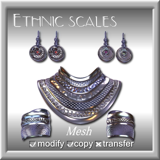 HAYSURIZA_Ethnic Scale Necklace(Zirconium)2