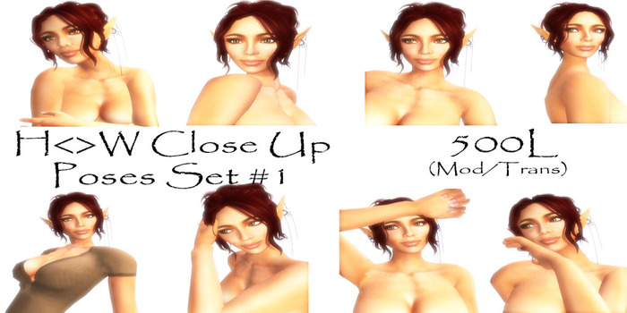 H<>W Close Up Fem Pose Set #1