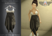 [UnderDogs] - Sparkle Shine Dress - Silver Success - MESH