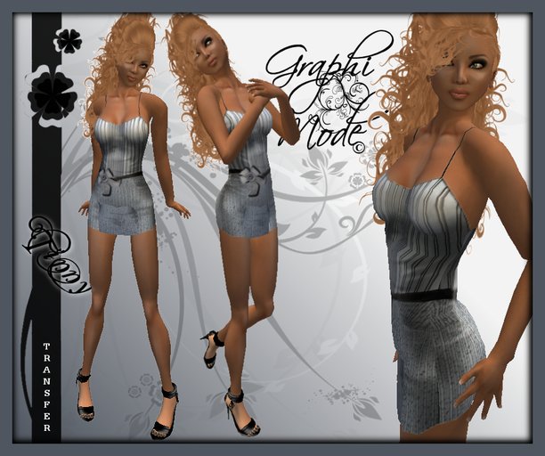 Ecarlate - Dress Gray / Robe Gris Droite - Tinny